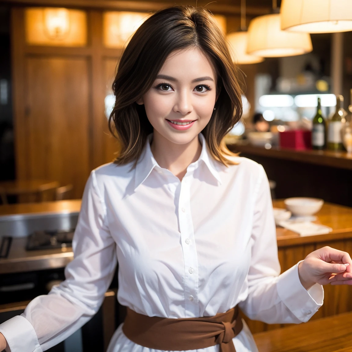 ((Highest quality、8k、masterpiece:1.3))、slimカップル、modelカップル、(Realistic, Intricate details:1.2), sashimi、Tempura、Japanese sake、Shochu 、Amazing view of the sunset sky and clouds、A bright smile、The wonderfulness of smile、Bright image、The beauty of wine, Beautiful Face, blue eyes, The light shines on your face, blush, short hair,Bright Face、 (Age 37), 39 years old, sparkling wine、Two beauties、Brown Hair、Shortcuts、Long sleeve shirt、dress、Beautiful woman 1, (slimな顔), (The body is slim), (Brown Hair), (Shortcuts), cheeks turn a little red,Attractive beauty、restaurant, In a prominent place (From the waist up) Nova Frog Style, actress, model, Upper Body, White wine, slim, smile, (smile: 1.15), Beautiful fine grain, Depth f/2,saturation, High Contrast, Strong light and shadow,Moist Body:1.5、3D texture、Delicate eyes、Brown Hair、The hair is very shiny、