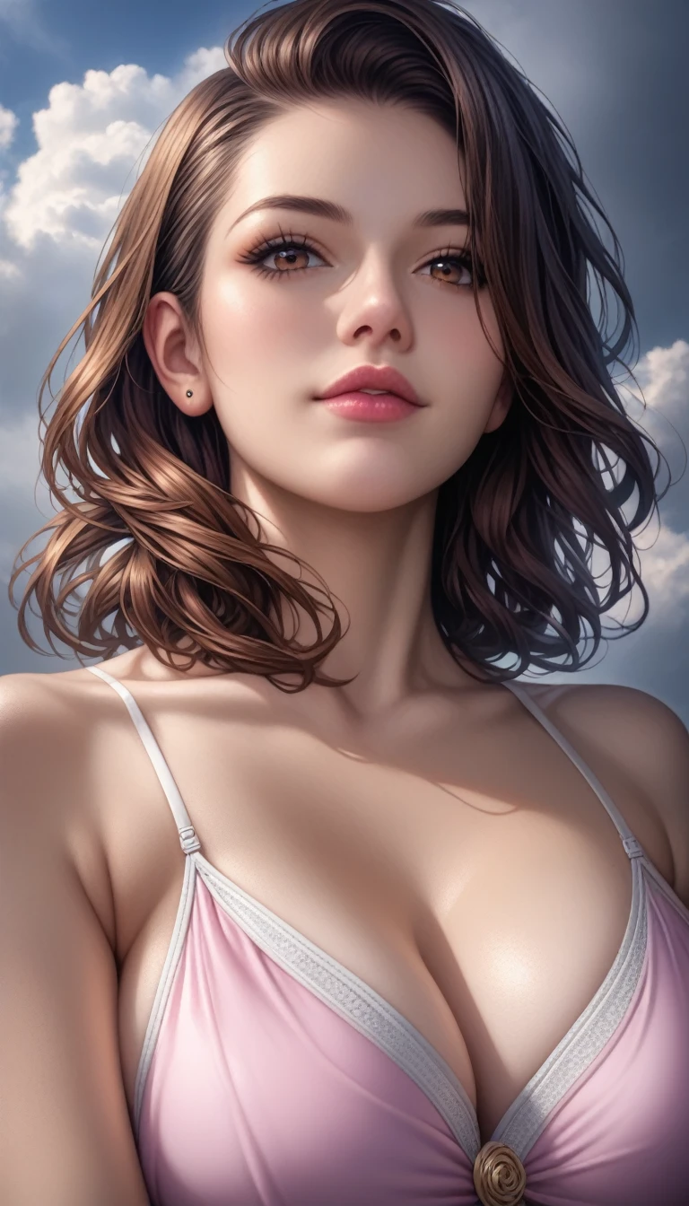 score_9, score_8_superior, score_7_superior, High resolution 3D anime style,A masterpiece in 32K resolution,Highest quality,it is really amazing,Very detailed,Ultra-high resolution,Ultra-realistic,Realistic,Increased depth of field,Cinematic lighting,
(Sexy mature Japan woman:1.2),
(black straight medium hair:1.1),(Ultra-detailed and beautiful face:1.1),(Calm and gentle look:1.1),Beautiful brown eyes,Translucent white skin,Realistic skin texture,Great proportions,
Elegant swimwear,
Summery design,Chic color scheme,Beautiful and delicate decoration,Detailed fabric texture,
(Dark overcast sky on a dull night:1.1),(Dark clouds filling the sky:1),(Thundercloud:1),Coastline at night,Stormy seas,(delay々A desolate sandy beach that continues:1),
(Cinematic:1.1),(Low - Angle:1.1),