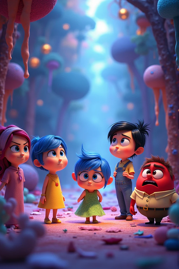 Characters from the animation Inside Out 2