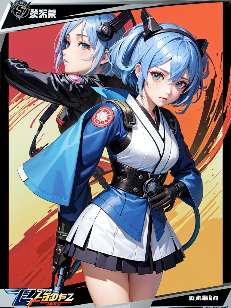 Female anime style Dorbach ,cyber mech2Kimono 2D,(Pilot)((Highest quality)), ((masterpiece)), (detailed) ((Centered Images)) Crying face