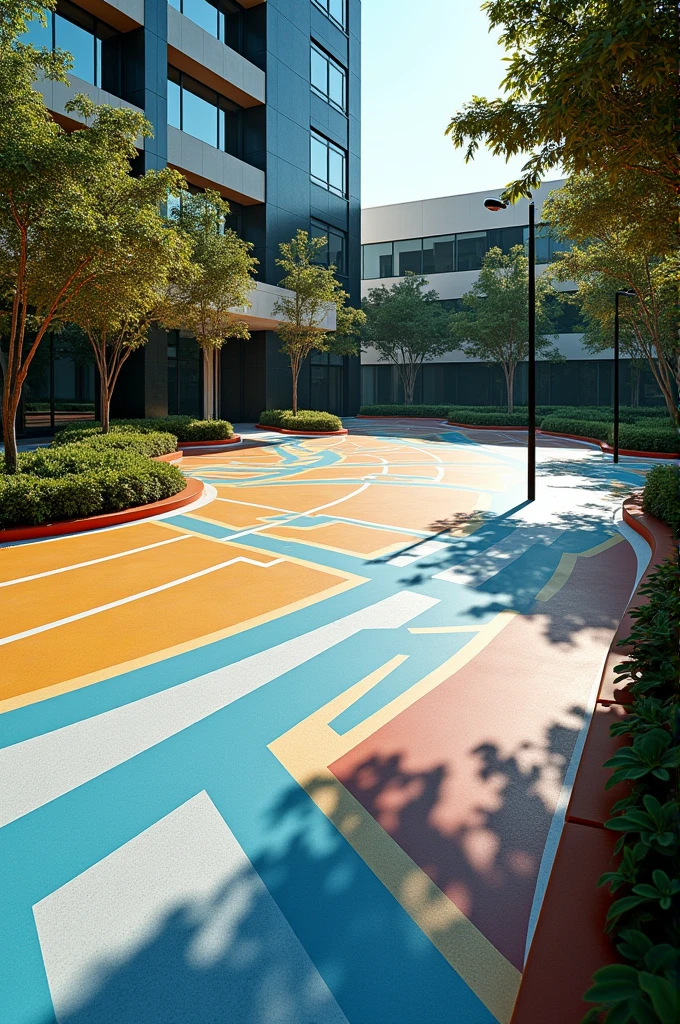 create a parking lot for a hotel called prisma