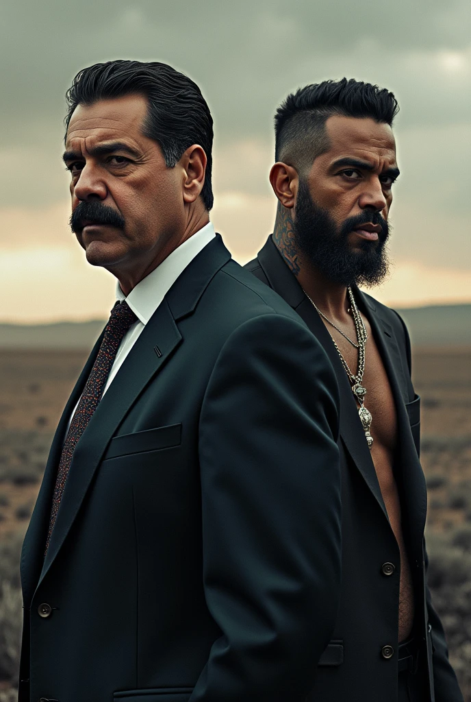 Create an image of Anuel with Maduro