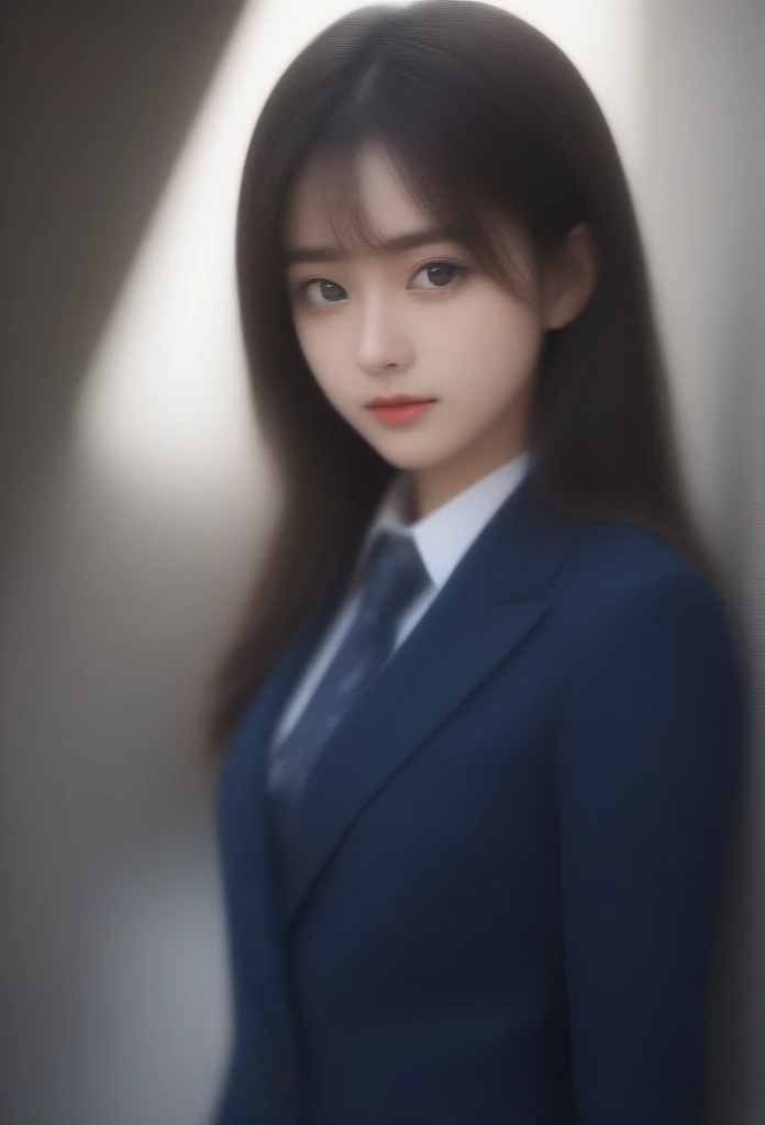 8k, Ultra-high resolution, Highest quality, masterpiece, Rule of thirds photograph,surreal, photograph, 1 Girl,ld:1.3), pretty girl, Cute face, Beautiful eyes in every detail, Detailed,masterpiece,, One Girl:1.2, Japan Female Announcer、Cowboy Shot,((very small head:1.3)),Center-parted bangs,amount,Black Hair,Long Hair,Iris,Gorgeous eyes,smile,((Toned body,Slender body,skinny)),(school uniform、Dark blue blazer jacket、Navy blue tie、Grey plaid pleated mini skirt),Glowing Skin,Shiny skin,Climbing the stairs,Fire escape in a building,Full of sex appeal,sensuous,A carefree smile,Heal the heart,Low - Angle、beauty,Long neck、Laugh a little、Please close your mouth and laugh、(((Ideal body type))),A cup small breasts :2,、Portraiture:2、Perfect Anatomy、Vividly detailed、detailed、surreal、Light and shadow,Strong light