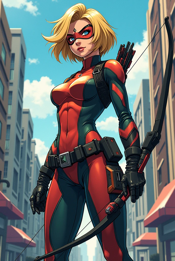Artemis Crock from young justice as a character from my hero Academia using the same art style feom horikoshi