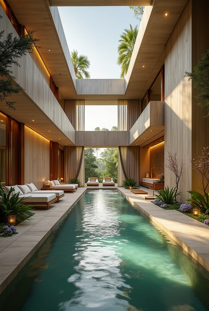 create a spa area within a hotel