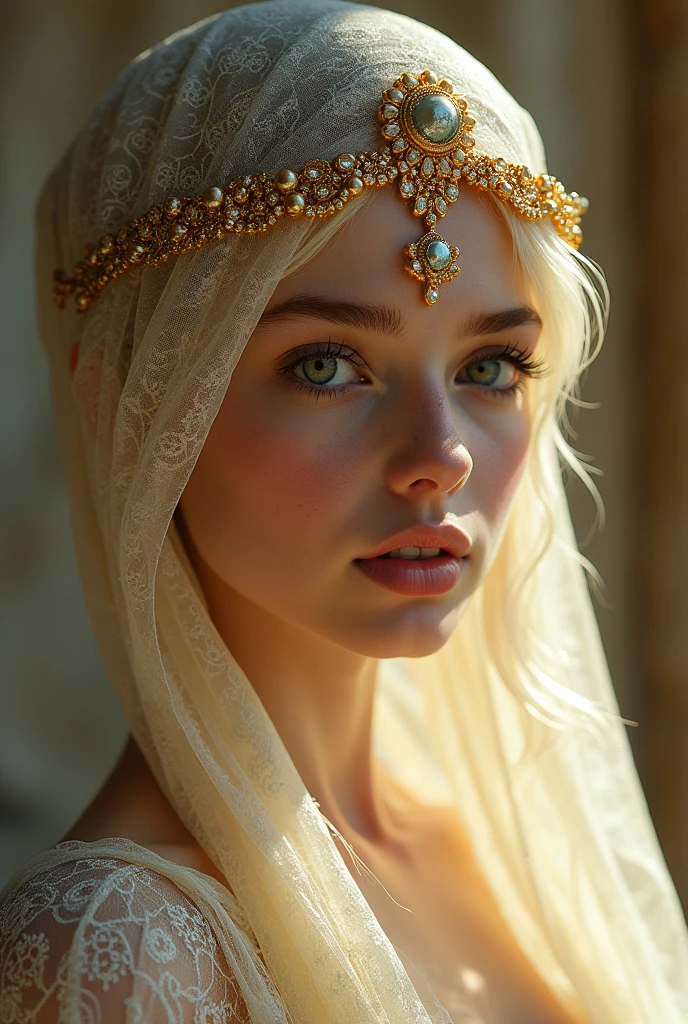 The Quran describes Hoor al-‘Ayn in several verses, highlighting their extraordinary beauty and characteristics:
Physical Beauty: Hoor al-‘Ayn are depicted as having large, beautiful eyes, often described as "wide lovely eyes" that are intensely white and deeply black. This striking feature is a symbol of their beauty and allure.
Purity and Perfection: They are compared to "preserved pearls," indicating their purity and lack of blemishes. The Quran states that they are created without any faults, making them eternally beautiful.
Eternal Youth: Hoor al-‘Ayn are described as eternally young and virginal, created anew for the inhabitants of Paradise. This is reinforced by Hadith, which state that all women in Paradise will be young and of equal age, emphasizing the absence of aging or physical decline.
Translucent Beauty: Hadith literature often describes them as "transparent to the marrow of their bones," suggesting an ethereal quality to their appearance. This level of beauty is said to surpass any earthly standard, with their skin being so fine that one could see their bones through it.
Heavenly Attire: Hoor al-‘Ayn are said to wear garments made of luxurious materials, with descriptions including layers of saffron, musk, and camphor. They are often depicted reclining on couches adorned with jewels, further emphasizing the opulence of their existence in Paradise hoor al ayn's image
