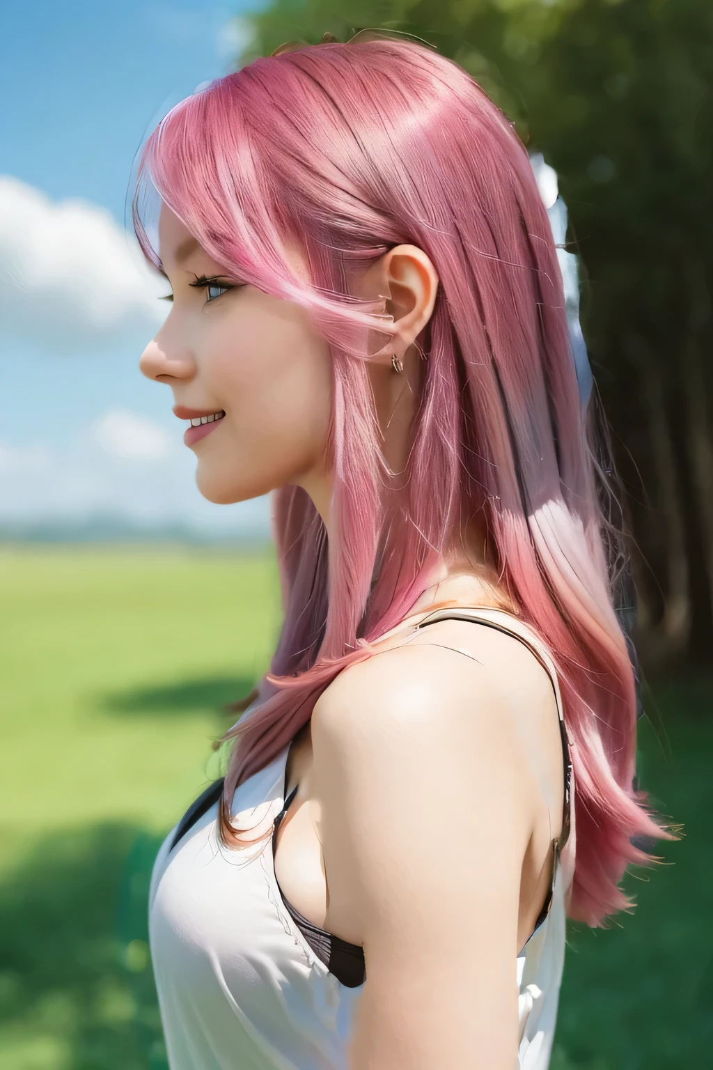 Change to pink hair