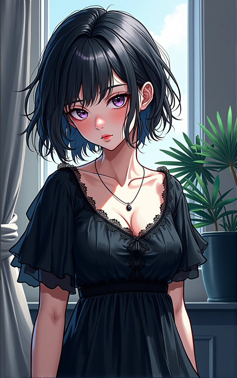 (naked girl, naked, breasts showing)