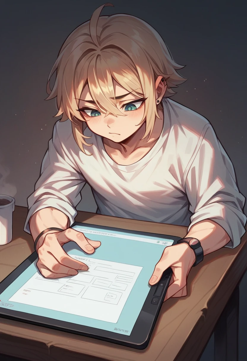 hand using tablet vektor