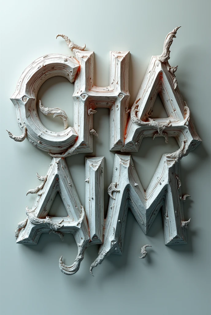 Make the word CHAAIM 3D