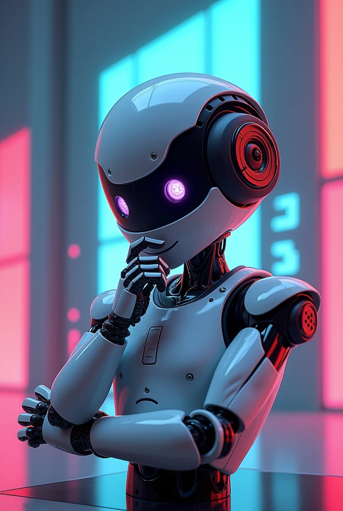 The Thinker、anime、robot、Artificial Intelligence、mascot、character