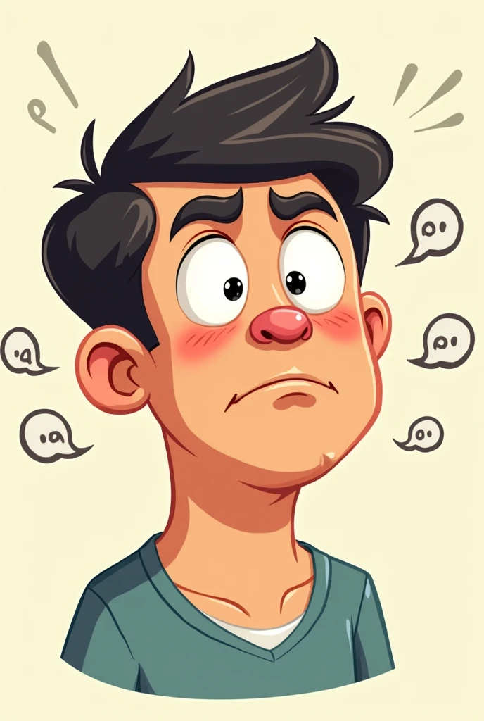 Give me a picture of a funny meme-style cartoon with a confused face 
