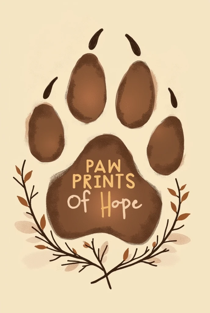 GIVE ME A LOGO Paw Prints of Hope FROM REAL DOMESTIC ANIMALS