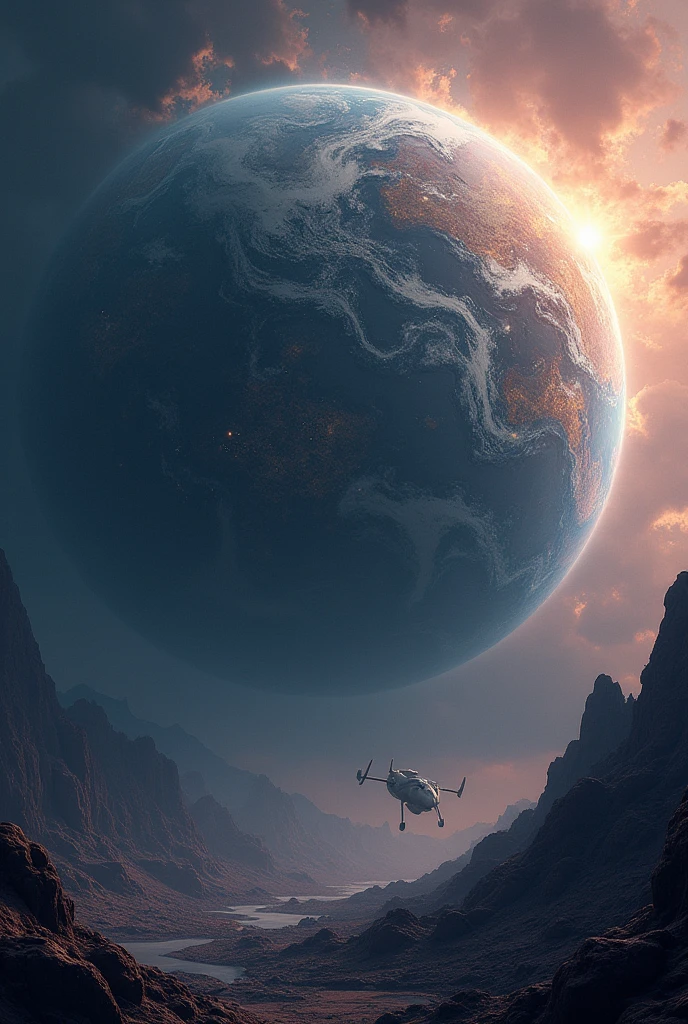 a one large planet not earth with indefinite shape like liquids and 13 continents