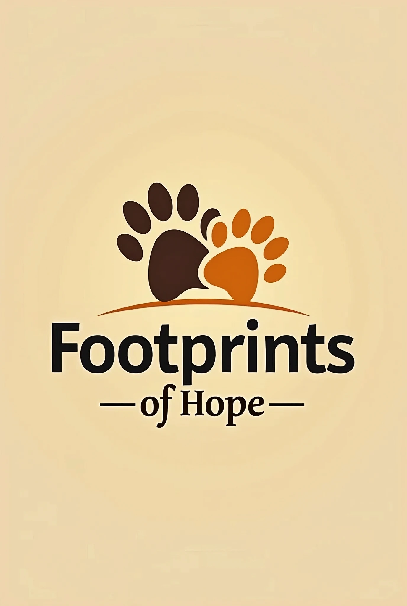 GIVE ME A LOGO Footprints of Hope FOR DOMESTIC ANIMALS CATS AND DOGS