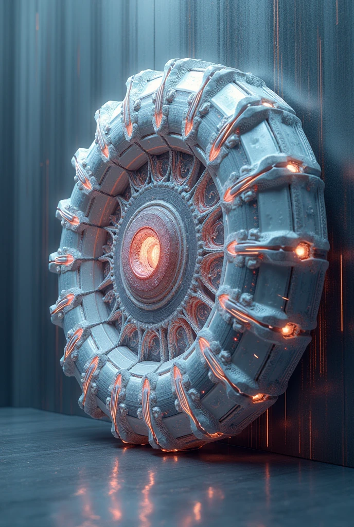 ABSTRACT WHEEL FOLLOWS A PATTERN