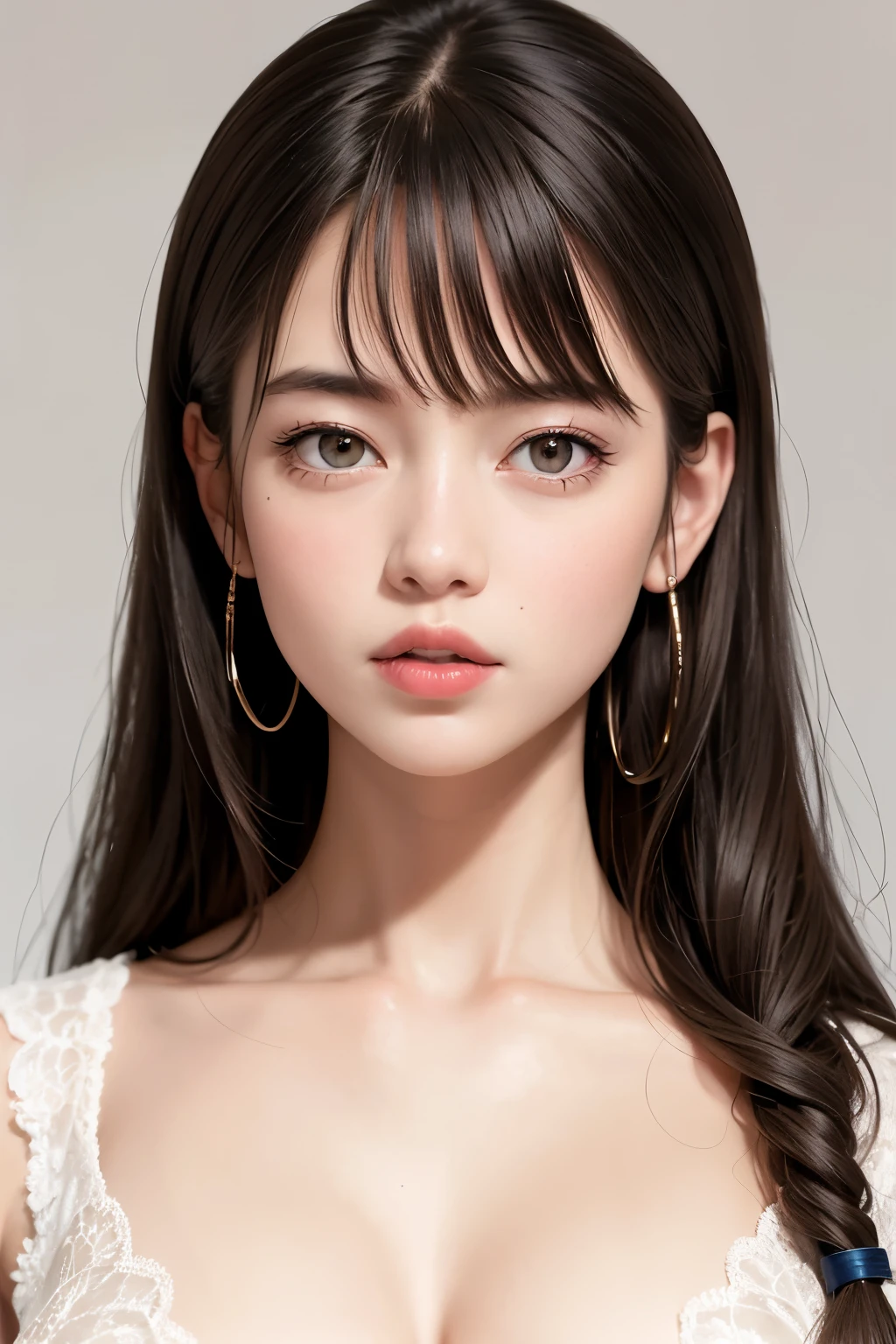 masterpiece, Highest quality),one person's, alone, hyper Realistic, Realistic,Realistic, Looking at the audience, Light brown eyes:1.4,Brunette Short Bob Hair with highly detailed shiny hair, Brightly colored winter clothes, Lepangas:1.4), Plein Air, Mouth closed, Upper Body、big chest eye、eyelash、{Huge|big|非常にbig|Mega} chest:2, chestの谷間:2、{Huge|big|expensive|Mega} chest:2, chestの谷間:2、The large windows overlook the strait valley...、(((big chest eye、Short Bob Hair、Glowing Skin、Shiny Hair、Student Highlights、Gazing at the audience、She is very beautiful and cute、Listen carefully、Long neck、smile、Close your mouth and smile、bangsと美しい歯、bangs、Perfect Anatomy)))、Ideal body type、(Snowy tree-lined road in winter in Norway, Out of focus background)、美しいLong neck:1.4、Very attractive, 美しくてかわいいVery attractive女性、