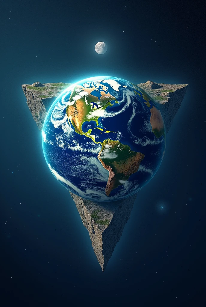 planet Earth, only trapezoidal format