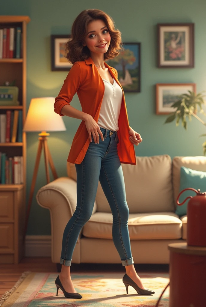 A woman farting