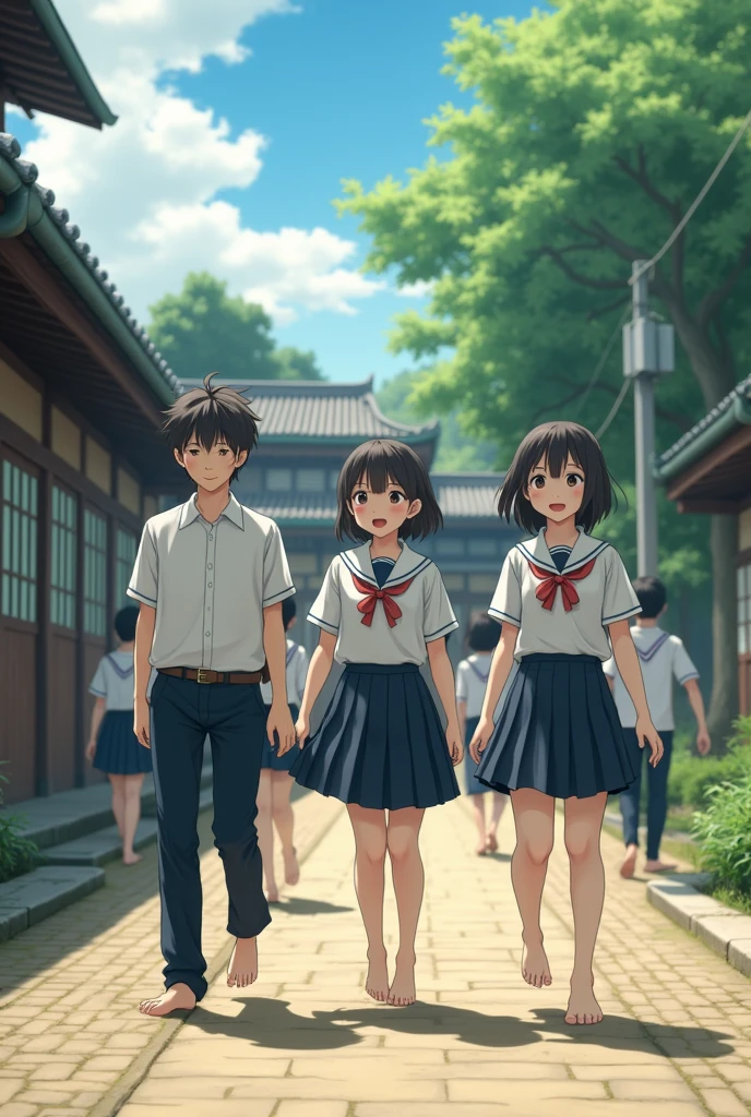 Barefoot Japanese  high school students（live-action））