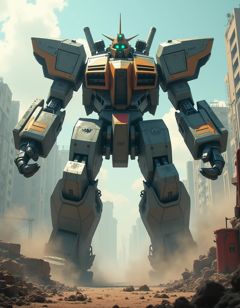 (0814) Today's challenge theme:Giant Anime Weapon running in a post aocalyptic world