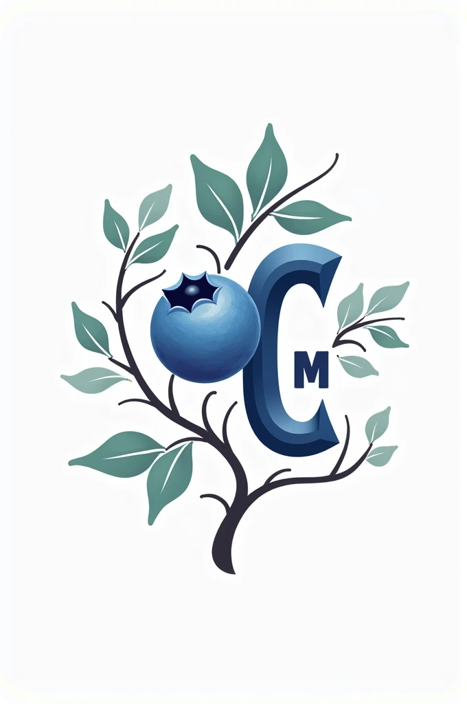 Well I want you to make me a logo that is about blueberries and has the letters M ,C but they look like part of the blueberry branches