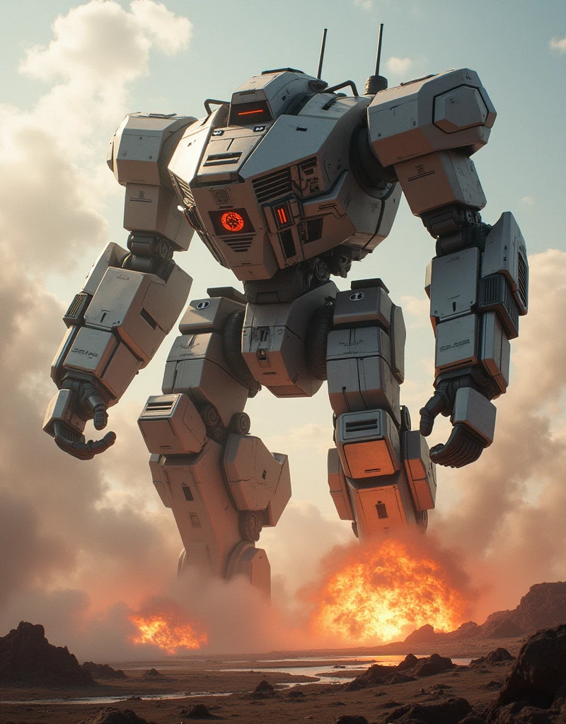 (0814) Today's challenge theme：Giant Weapon in a dynamic pose firing its weapon