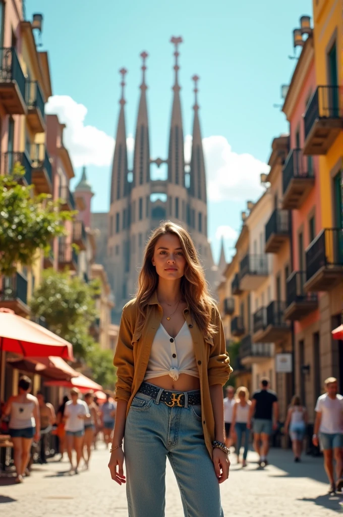 A cover where it looks like I'm in Barcelona, Spain
