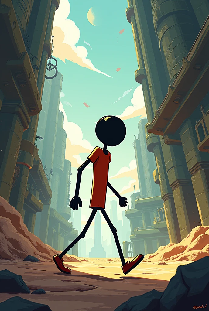 Henry stickman original caminando