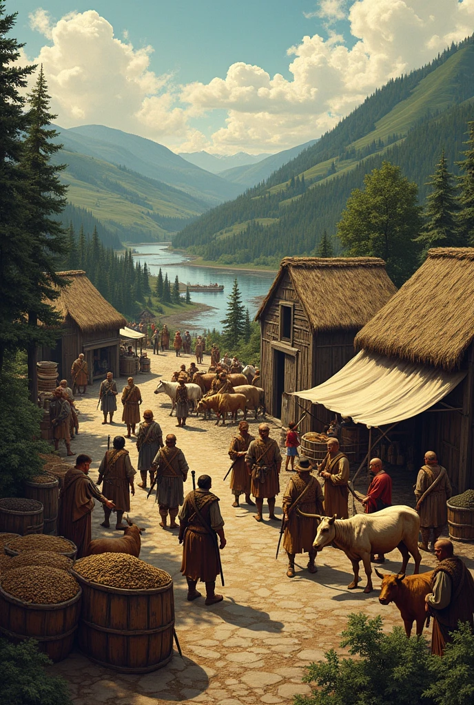 the economy of the Germanic barbarians