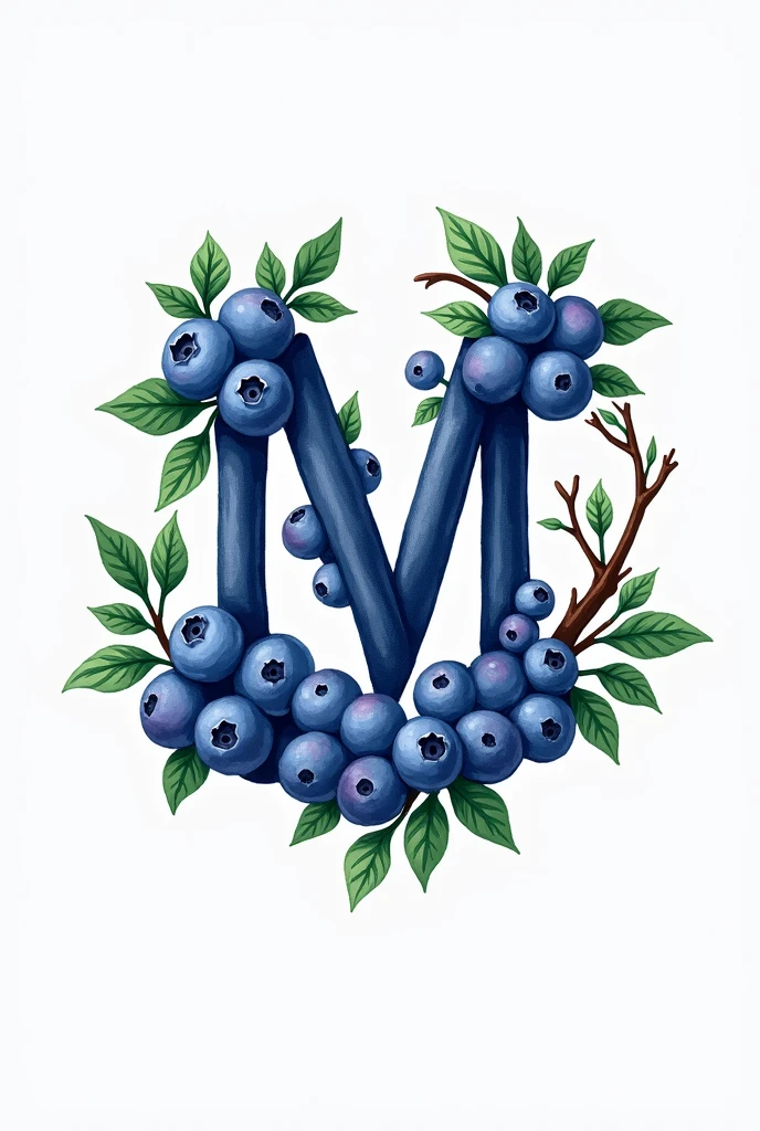 Well I want you to make me a logo that is about blueberries and has the letters M ,C but they look like part of the blueberry branches