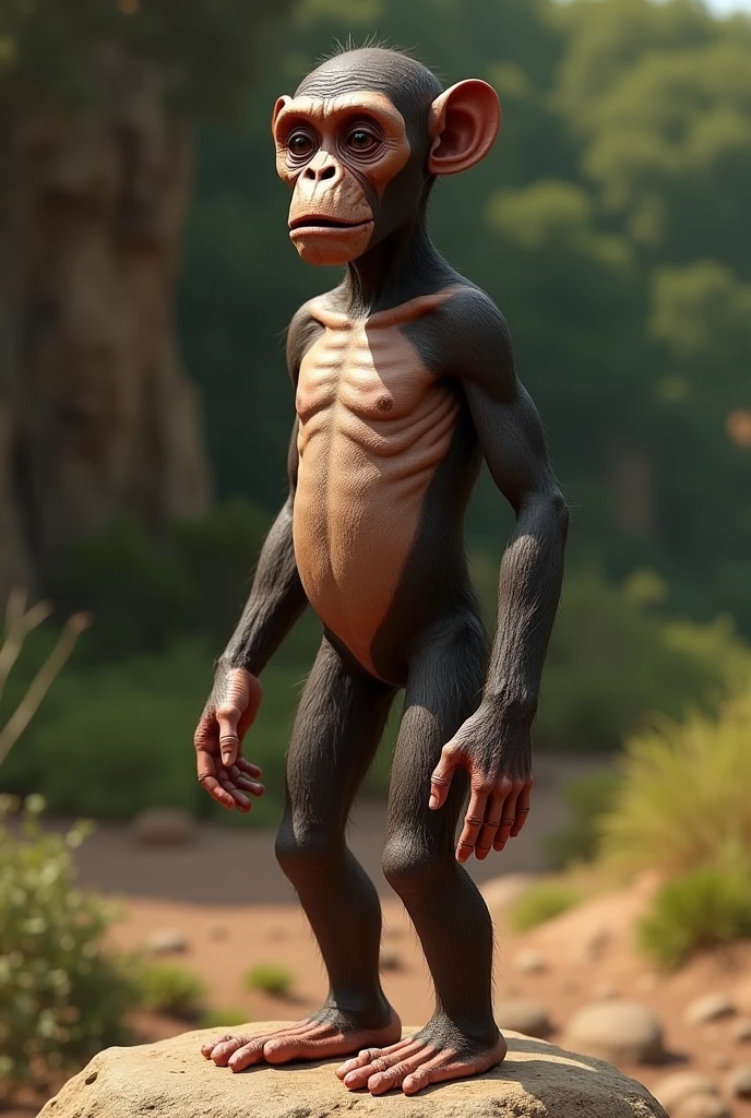 Image of the physical structure of Homo Australopithecus