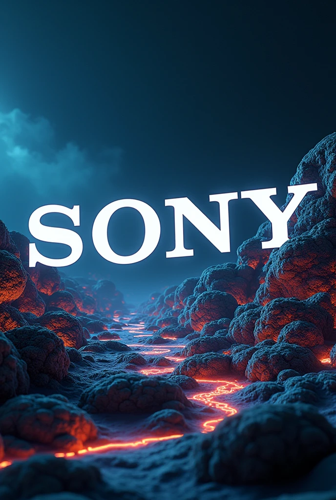 SONY logo And put something really creative in the background of the photo