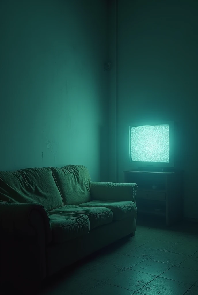 In the midst of a foggy, unending twilight, you find yourself in a strange, liminal space. It's an eerie, featureless room bathed in a dim, flickering light that seems to come from nowhere and everywhere at once. The only furnishings are a worn-out, overstuffed couch in a faded, nondescript pattern and an old CRT TV, its screen softly glowing with static.
The couch, though inviting in its own way, seems oddly out of place in the vast emptiness of the room. Its cushions sag and its fabric is frayed, but it holds a certain allure, as if it holds secrets from the past. The CRT TV sits in the corner, casting an intermittent, ghostly light as it hums with static. Occasionally, the static shifts, revealing fleeting, distorted images—familiar faces, places, or moments—but they vanish before you can make sense of them.
As you sit on the couch, you can't help but feel that time and space are slipping through your fingers. The static from the TV seems to pulse in rhythm with your heartbeat, and the room's silence is punctuated only by the occasional crackle and pop from the screen. The sense of being observed is palpable, yet you see no one.
In this timeless, disorienting space, the boundaries between reality and illusion blur. The longer you stay, the more you sense that the room is a reflection of your own thoughts and memories—a place where the past, present, and future coexist in a disjointed dance. Your only companion is the static, and the couch offers no real comfort, only the eerie, persistent feeling that you’re waiting for something to happen, or perhaps, for someone to come and explain the nature of this unsettling void.