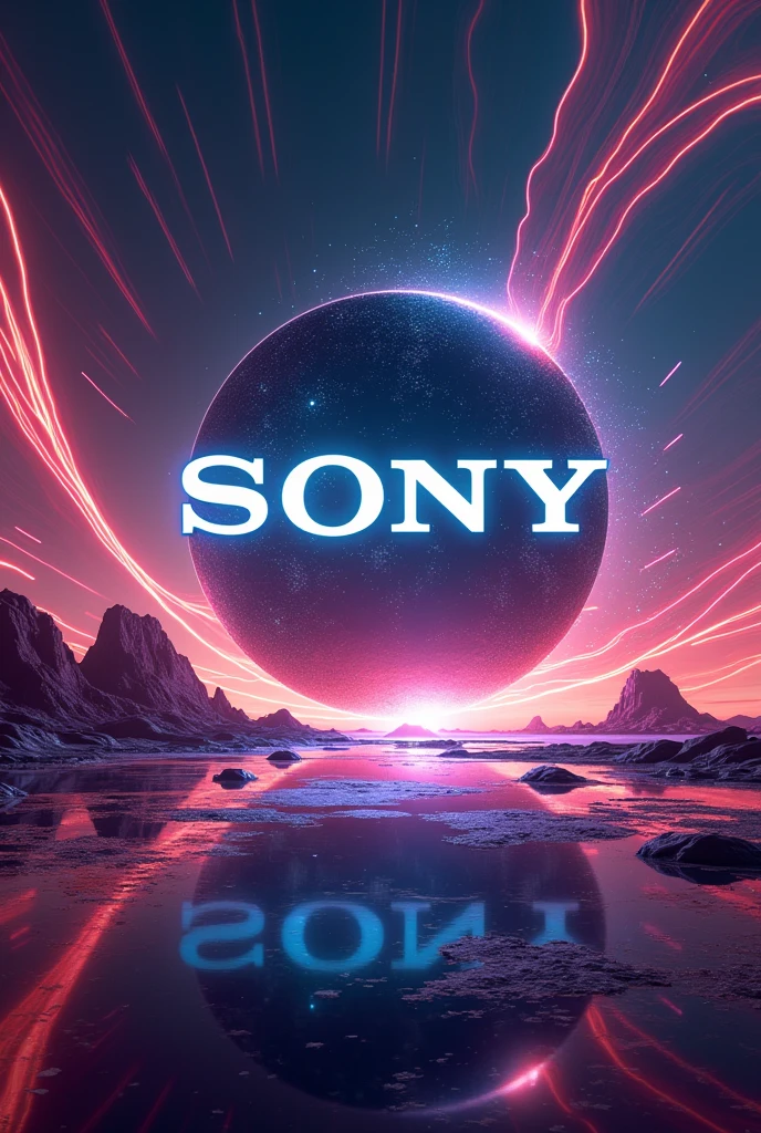 SONY logo And put something really creative in the background of the photo
