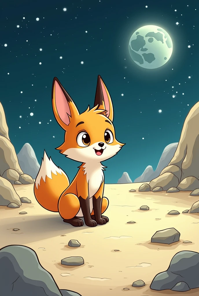 A fox and a rabbit have a son on the moon, IN CARTOONS