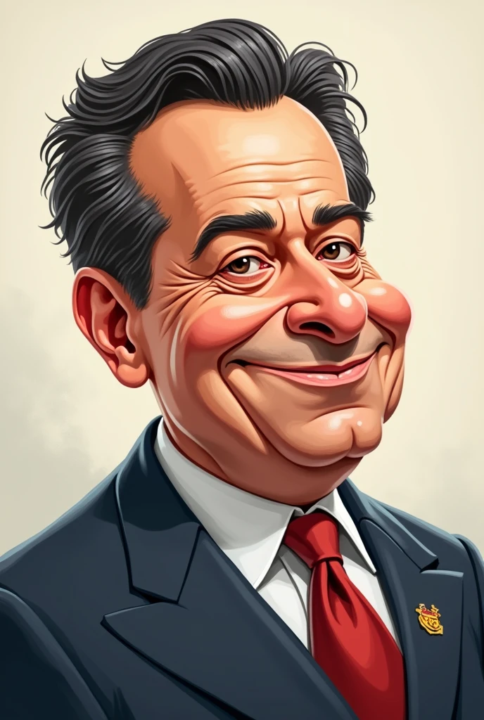 Porfirio Moran Oviedo caricature 
