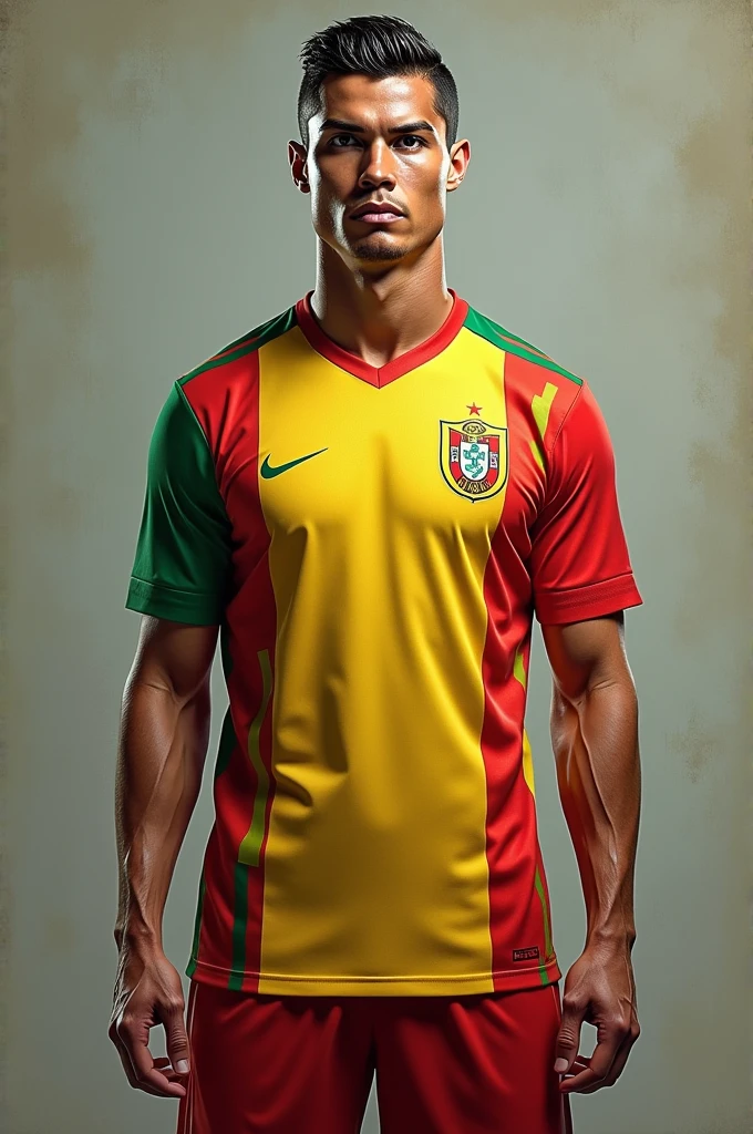 Cristiano Ronaldo with the Bolivia shirt