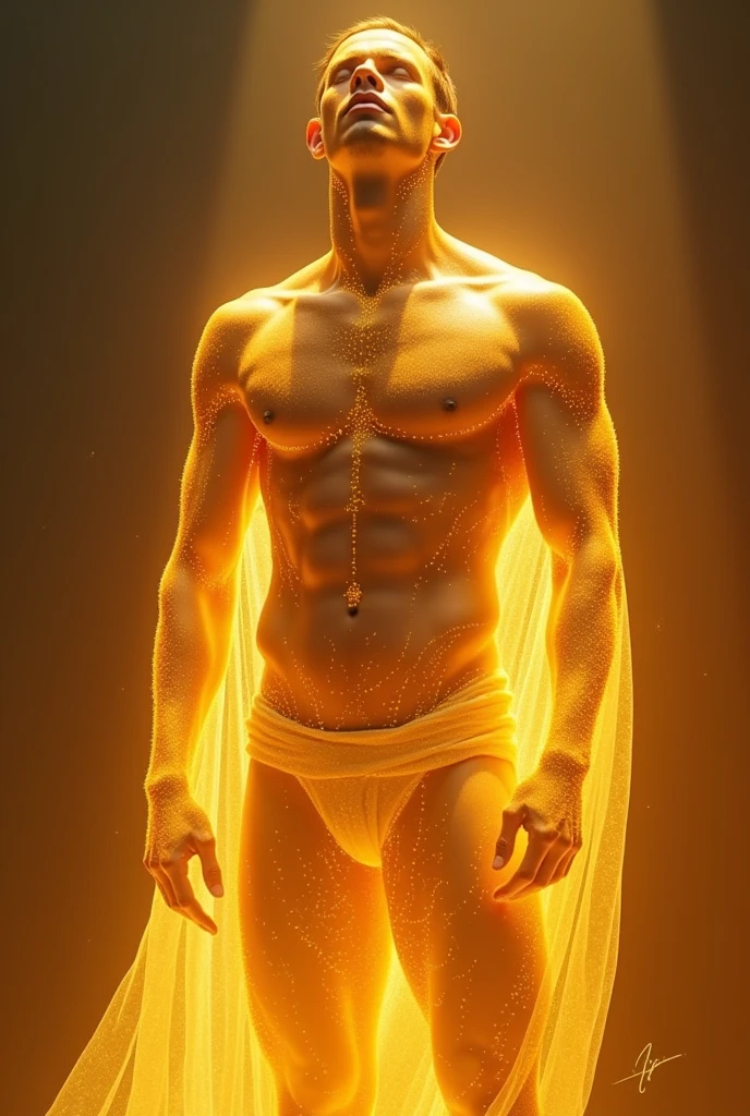 golden skin man