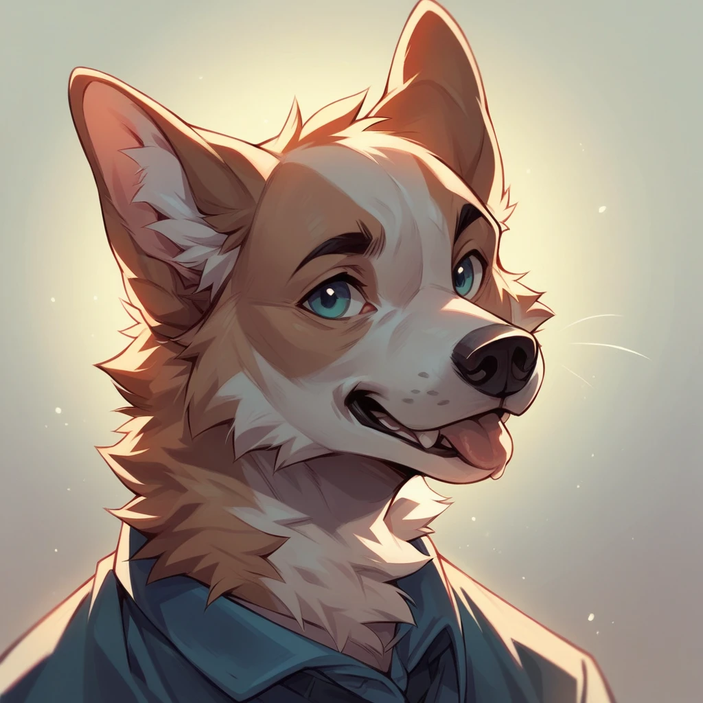 a dog 