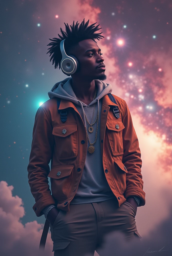 Rapper in the universe looking deep 
