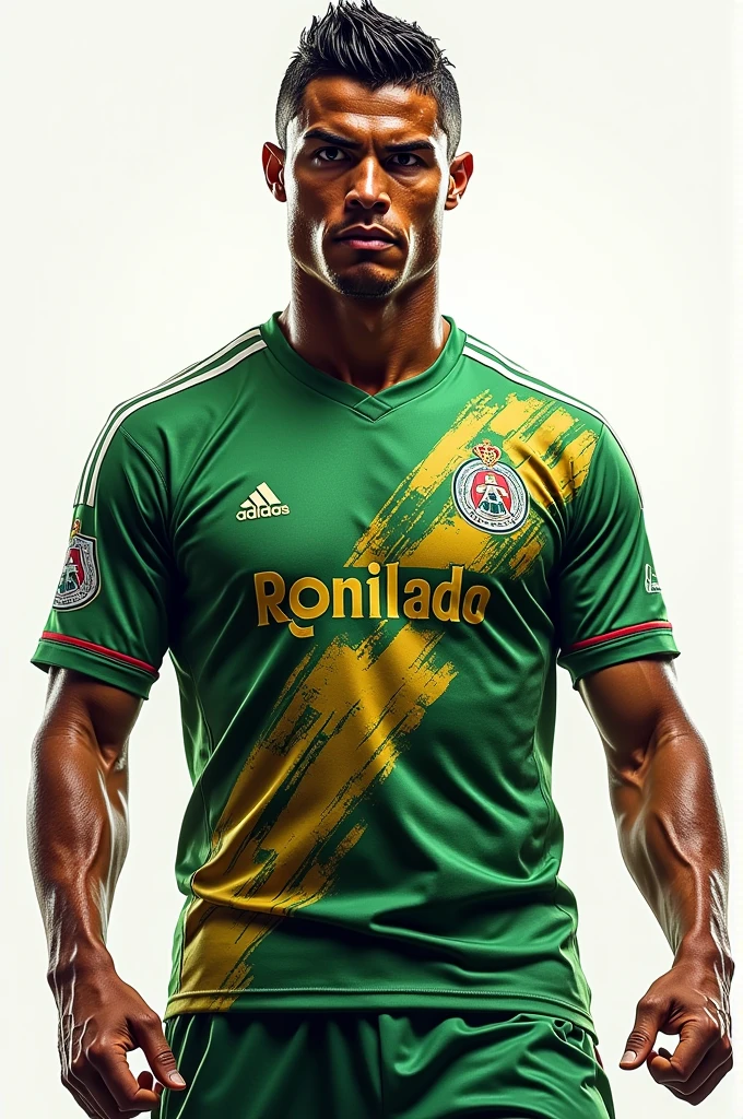 Cristiano Ronaldo with the Oriente Petrolero shirt