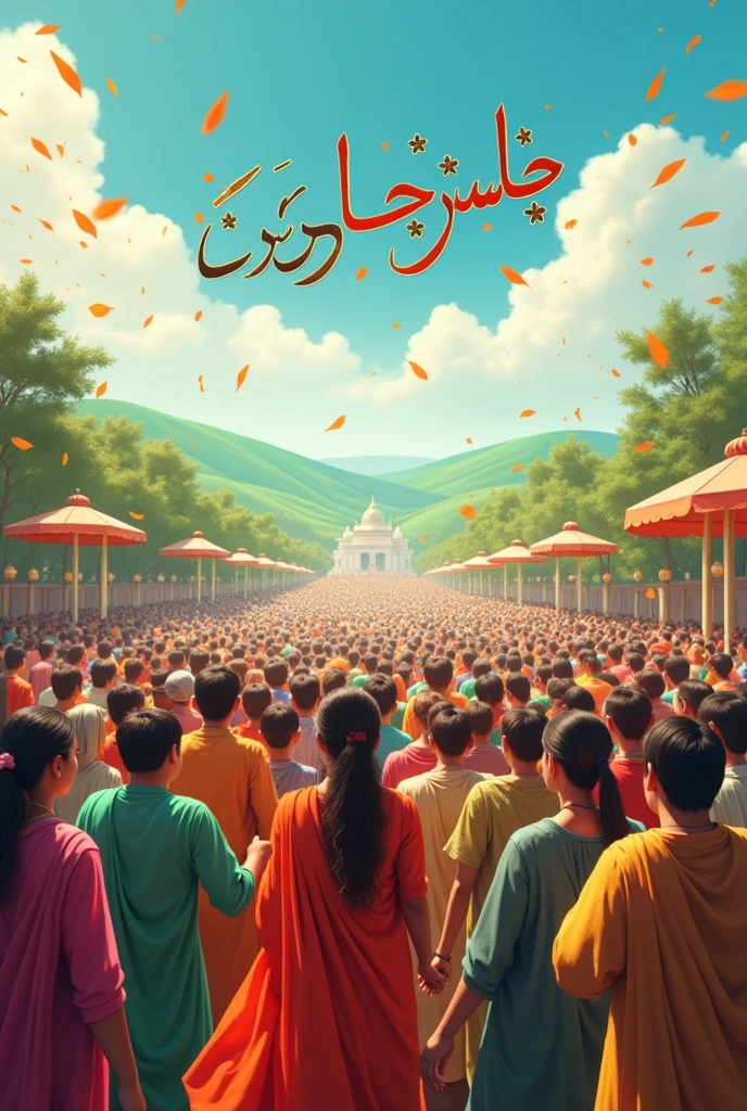 generate an image with text "آپ کو آزادی مبارک ہو" in urdu