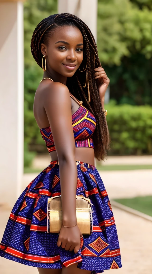 “Rencontrez Amara, une jeune Africaine de 25 ans au charisme magnétique. 🌟 tenue africaine fashion, tradition et son sourire neutre, cette beauté naturelle a su conquérir le cœur de milliers de followers sur Instagram. 💕 Passionnée de mode et de beauté, elle partage ses coups de cœur et ses conseils avisés dans des publications pleines de vie et de positivité. 😊 Derrière son apparence flawless se cache une femme engagée, toujours à l’écoute de sa communauté. 🌍 Grâce à son authenticité et sa bienveillance, Amara est devenue une véritable inspiration pour les jeunes femmes du continent africain. 🙌 #AfricanBeauty #FashionInfluencer #PositiveRole model''