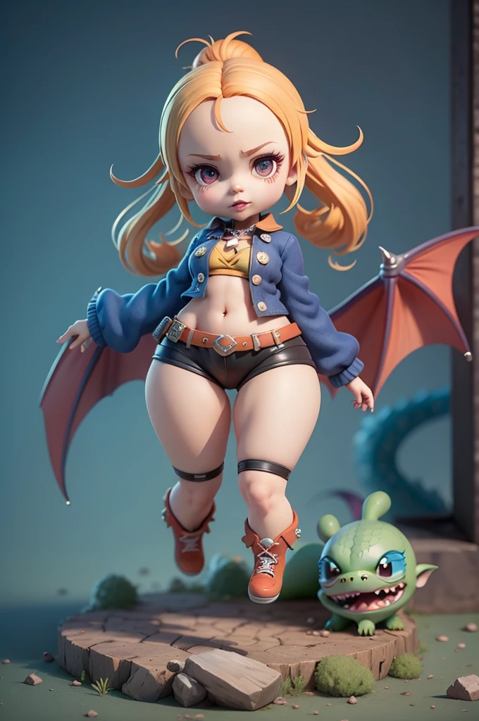 character inspired by mario bros,(rayman legends), mic, long-sleeved blouse with black and white stripes,   different colors, Small shorts or legging pants, small waist, corpo mic, blouse with stripes, CG, striped shirt, striped sock, based on ((kingdom hearts)), (kingdom hearts), without a hat, colourful hair,  takes bowser, ((striped shirt)), subsurface alta, hight subsurface, occlusion environment, big sword in hand, greatsword, carrying sword, segurando greatsword, skin natural, ((large video game decorations)), Sword and shield, ((castlevania)), dark animals in the background, dark dolls in the scene, monsters in the scene, Panning, (very big tits),  dark theme, mask covering the mouth, monsters in the background, character in the center of the scene, diffuse color blue, dark blue color, detailed, sensual ao extremo, full body, creatures in around, ((demons and dragons)),((demons and dragons)),((só de calcinha)),((lingeriee)),((vampirinha)),((abertura no quadril)),((recorte de roupa)),(garota quente),((vampirinha))