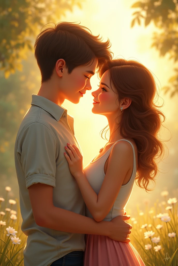 A boy and his girlfriend 