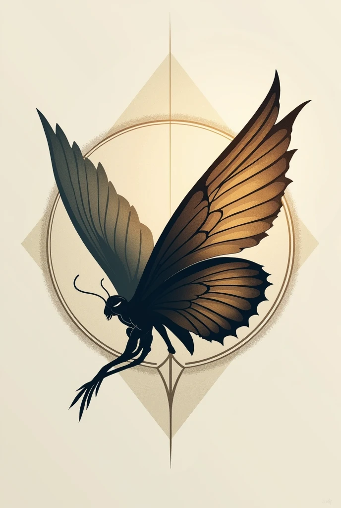 Artistic logo of Alexander bird wing butterfly 