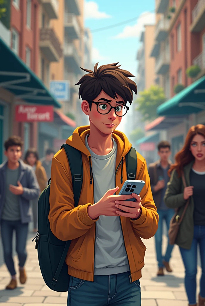 A young university student, with a backpack on his back and a folder under his arm, wanders through the streets of the city. His gaze scans the tall buildings, the posters of "For rent" and the faces of the people who, like him, They are desperately looking for a place to live. Finding a bank, He sits down and takes out his phone. Swipe the screen in frustration, Searching through hundreds of ads, Most of them with exorbitant prices. suddenly, His gaze falls on a coliving brochure. An image of a welcoming and lively space fills him with hope. Maybe, in this new way of life, can find not only a roof, but also a community and the opportunity to build a better future.
