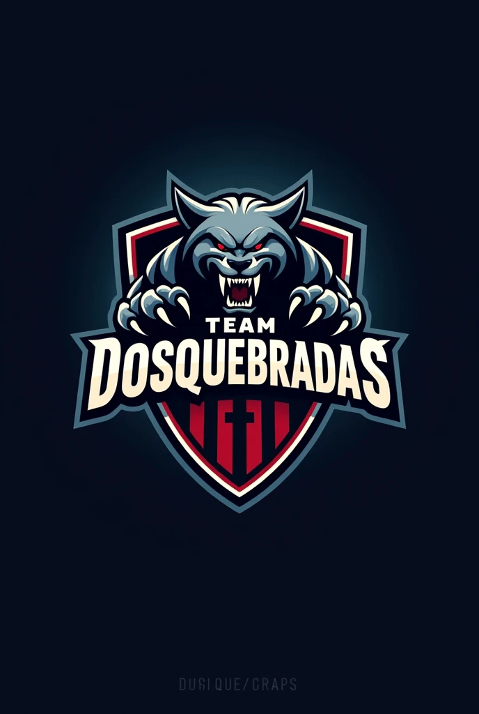 Logo for a professional football team called team DOSQUEBRADAS and has claws on the shield