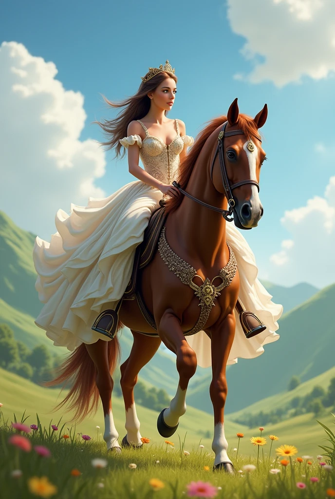 princess on horse